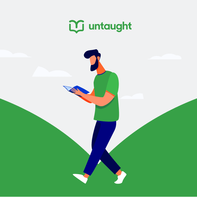 Untaught case study — education brand and web product